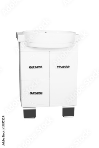 white bathroom furniture