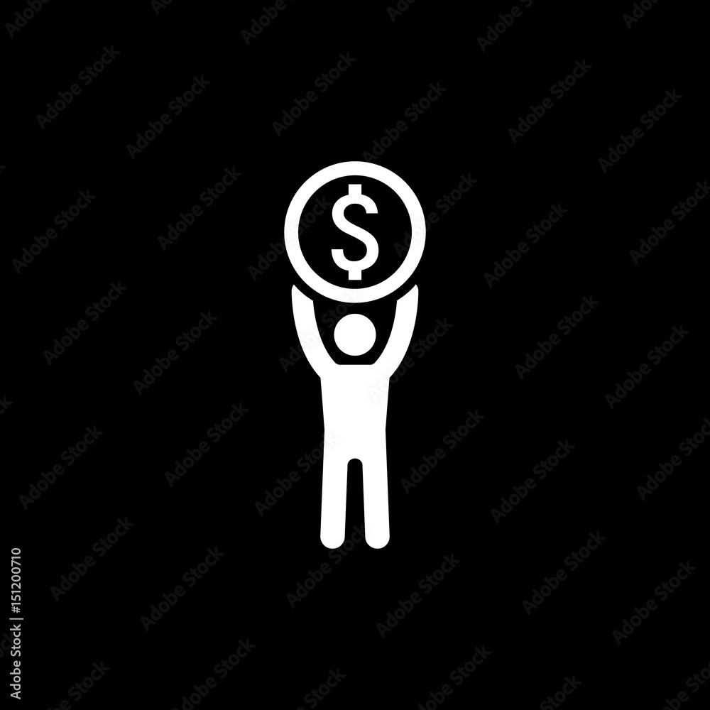 Achievement Icon. Business Concept. Flat Design. Achievement Icon. Business Concept. Flat Design.