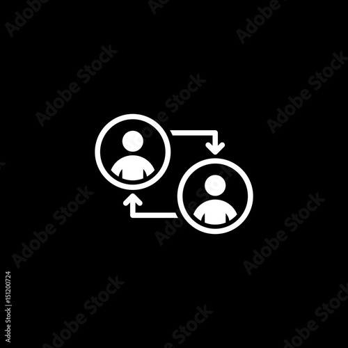 Retraining Icon. Business Concept. Flat Design.