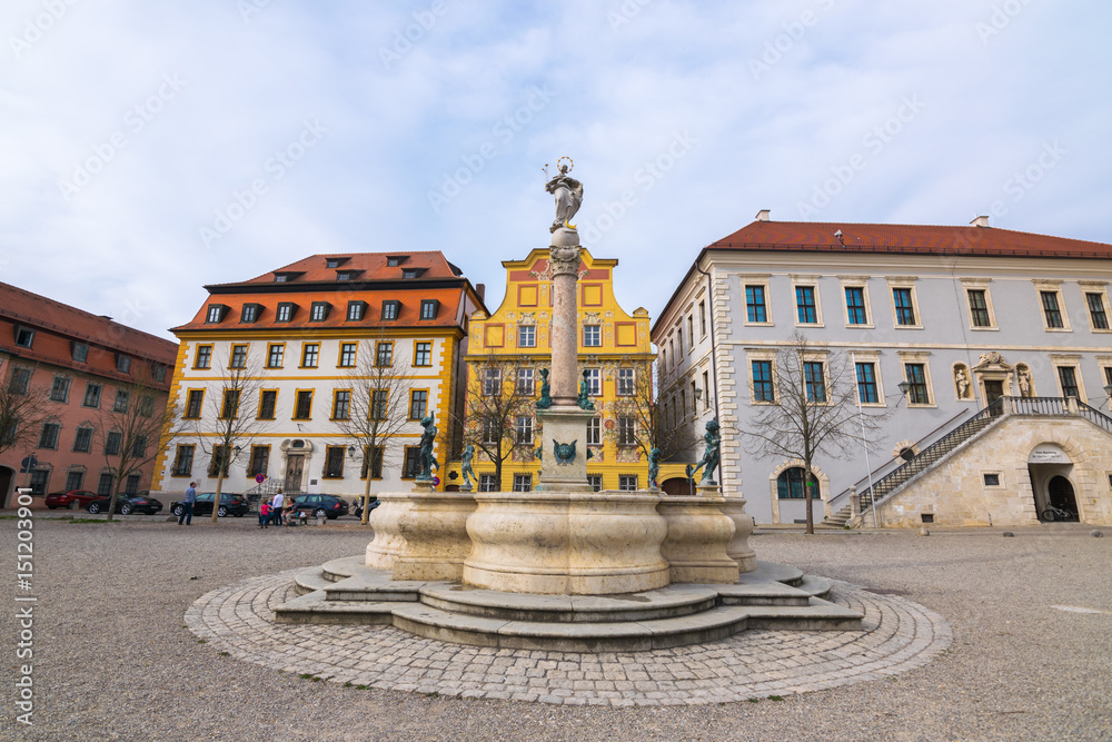 .Spring trips along Danube in Bavaria, Neuburg Castle (Newcastle), Neuburg an der Donau, Germany, Europe