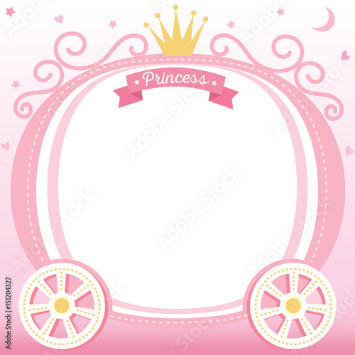 Pink princess pumpkin template 