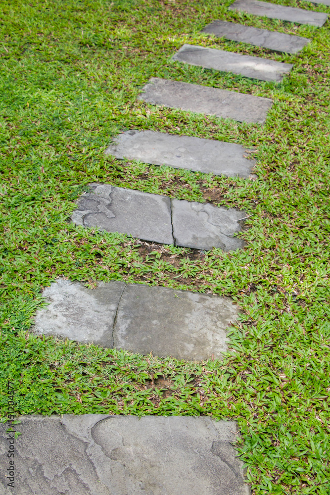 block cement on grass block cement on grass