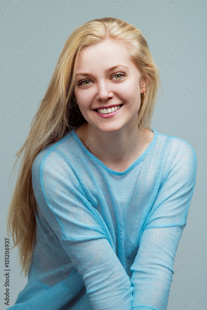 Portrait of a beautiful young blond woman Portrait of a beautiful young blond woman