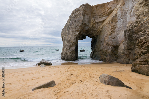 Arche de Port Blanc and Pointe du Percho, France, Bretagne, Europe photo