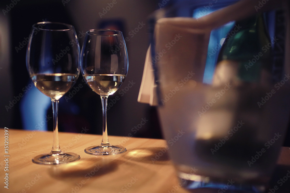 Fototapeta premium alcohol in a glass