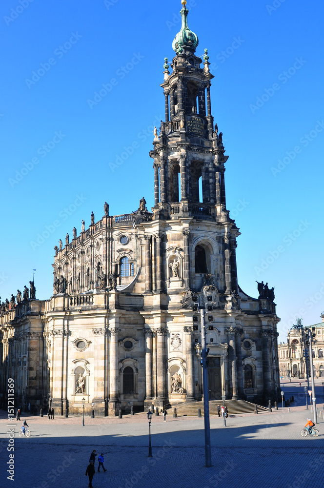 Deutschland: Die katholische Kathedrale in Dresden