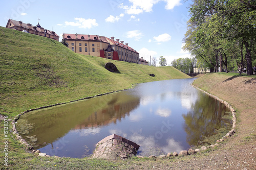 Tourist view the castle in Belarus