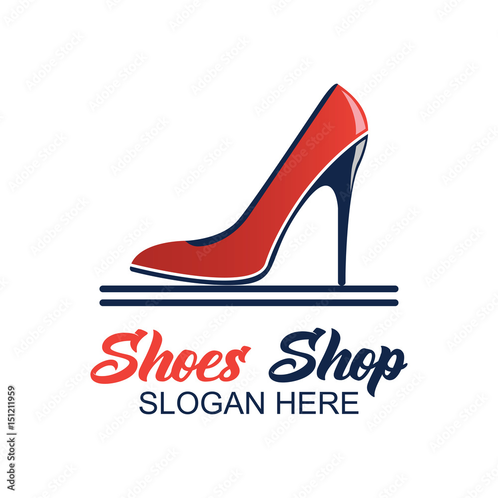 shoes store, shoes shop logo with text space for your slogan / tag line for fashion business. vector illustration
shoes store, shoes shop logo with text space for your slogan / tag line for fashion business. vector illustration