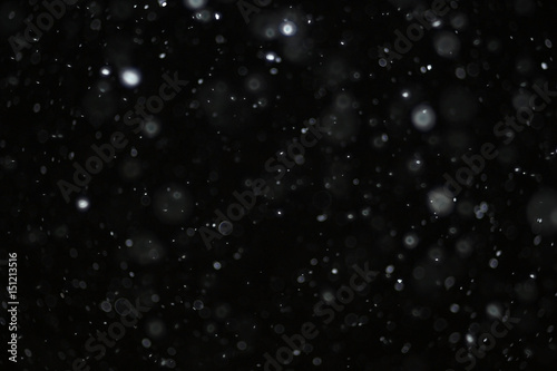 snow on a black background texture overlay bokeh highlights