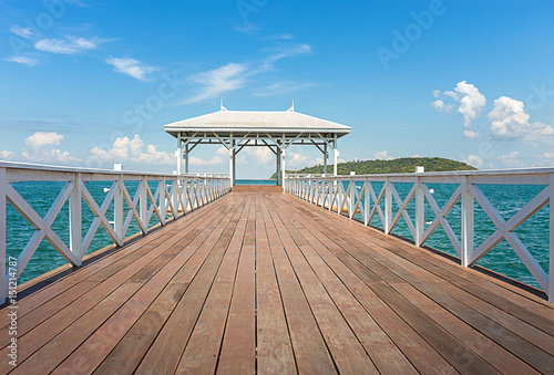 wood white bridge  Assadang   in sea where is the popular landma