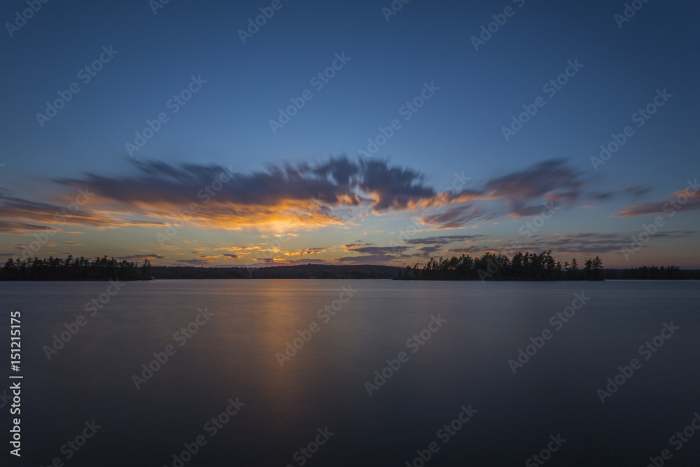 Sunset over Eagle Lake