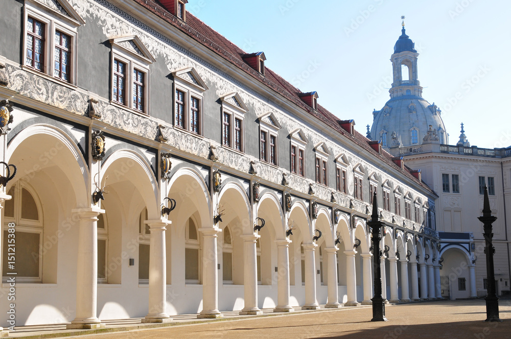 Deutschland: Der Stallhof in Dresden