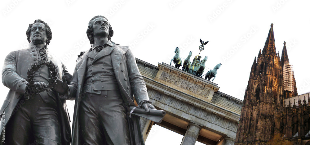 Naklejka premium German Top Sightseeing Sites