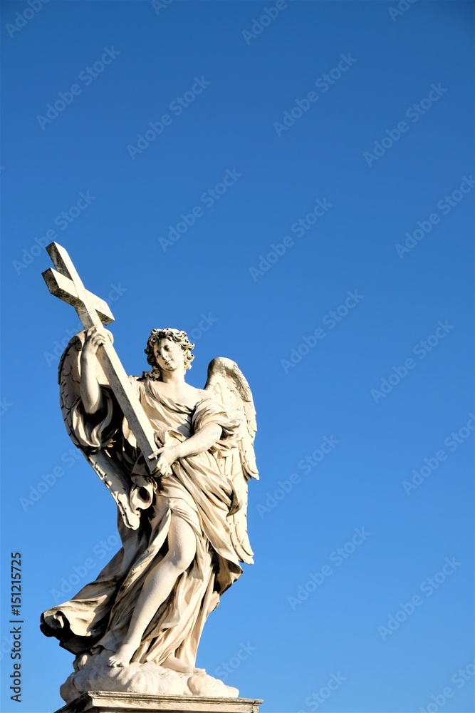 Obraz premium サンタンジェロ橋上の天使像