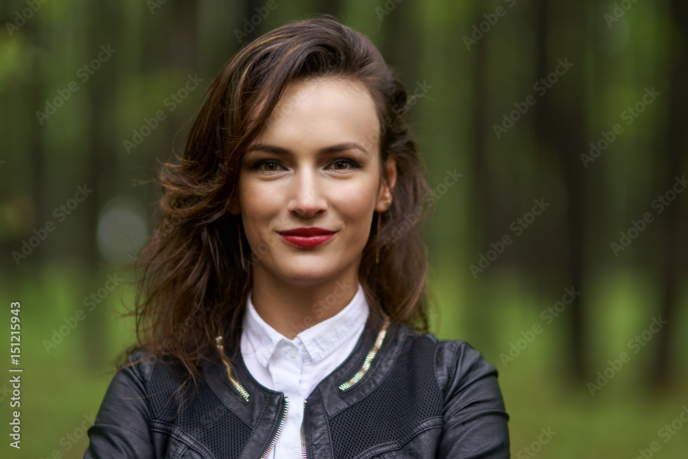 Portrait of a woman outdoor Portrait of a woman outdoor