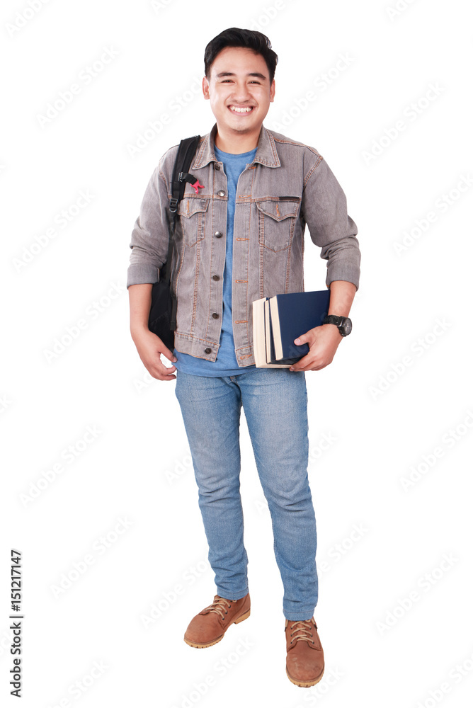 Fototapeta premium Successful Male Asian Student