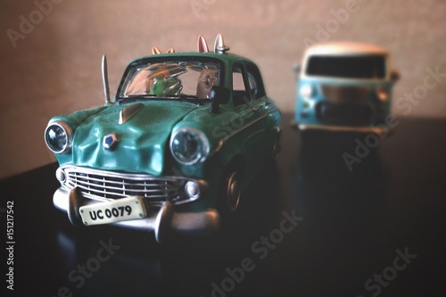 Vintage old toy car