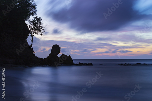 Sunset in Smuggler’s Cove beach, Cap Maison Resort & Spa, Saint Lucia