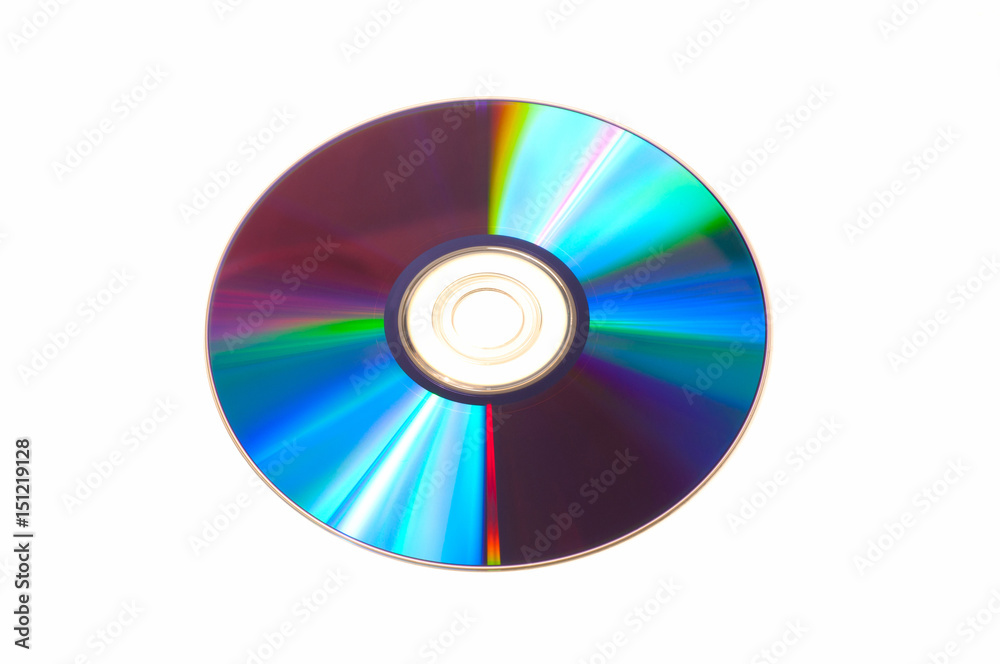 CD dvd disc isolated on a white background CD dvd disc isolated on a white background