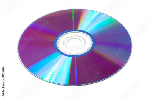 CD dvd disc isolated on a white background