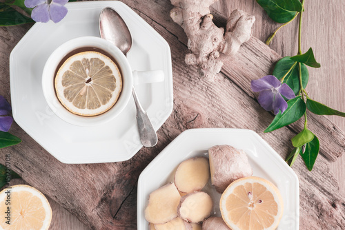 Wallpaper Mural Ingwer-Zitronen-Tee Torontodigital.ca