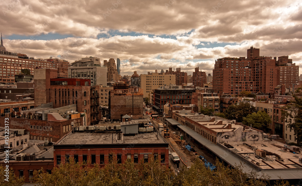 View of Lower Manhattan from the High Line
