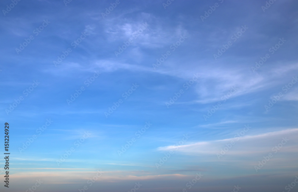 Obraz premium blue sky and clouds background,feel good.