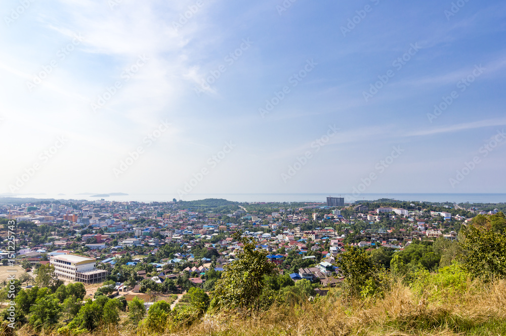 Sihanoukville (Krong Preah Sihanouk) cityscape view, Cambodia