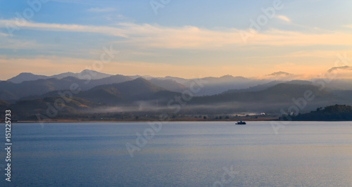 scenery of lake and mountain © someman