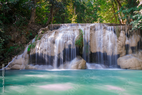 second level of Erawan Waterfall