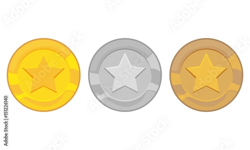 Goldmünze, Silbermünze, Kupfermünze, Bronzemünze