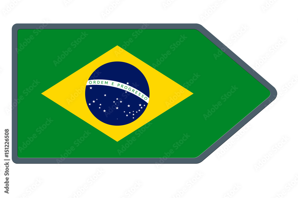 Fototapeta premium Drapeau Brésil