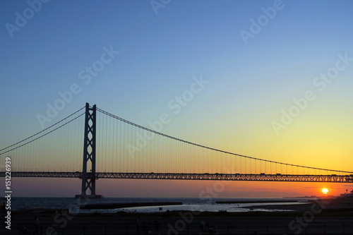 明石海峡大橋　夕陽 © photo 34