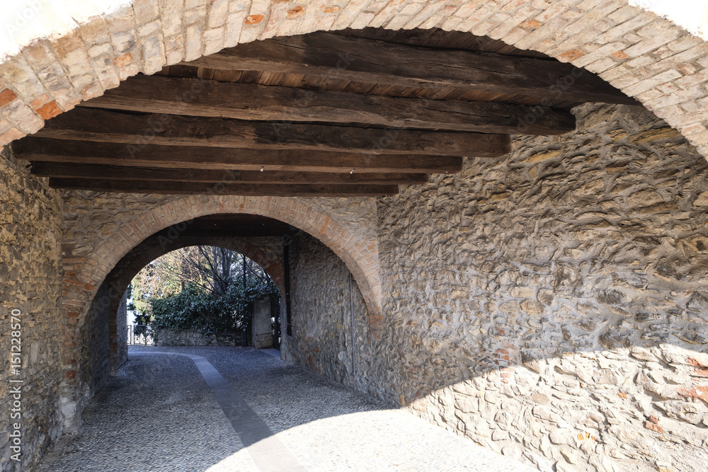 Obraz premium Montevecchia (Brianza, italy): old village