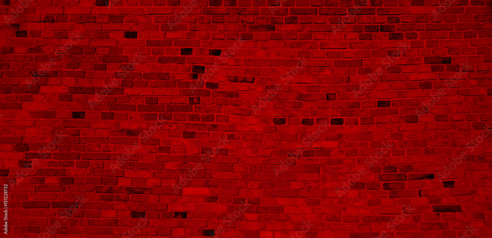Naklejka premium cegła, mur, ceglany, czerwony