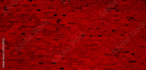 cegła, mur, ceglany, czerwony