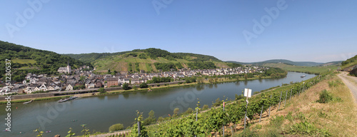 Briedel Mosel River Moselle Panorama Germany