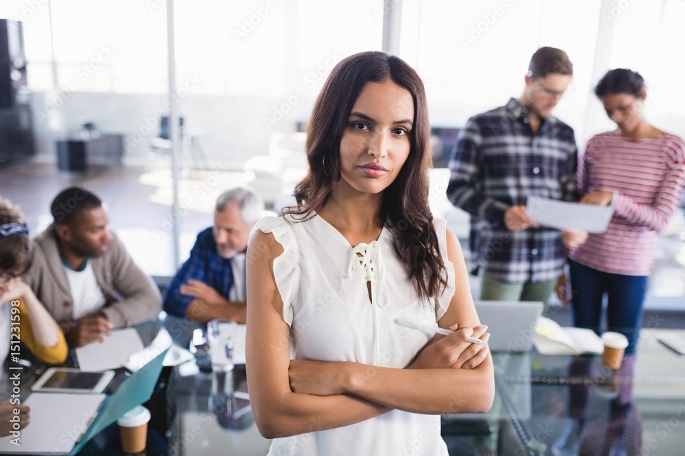 Portrait of young businesswoman standing 