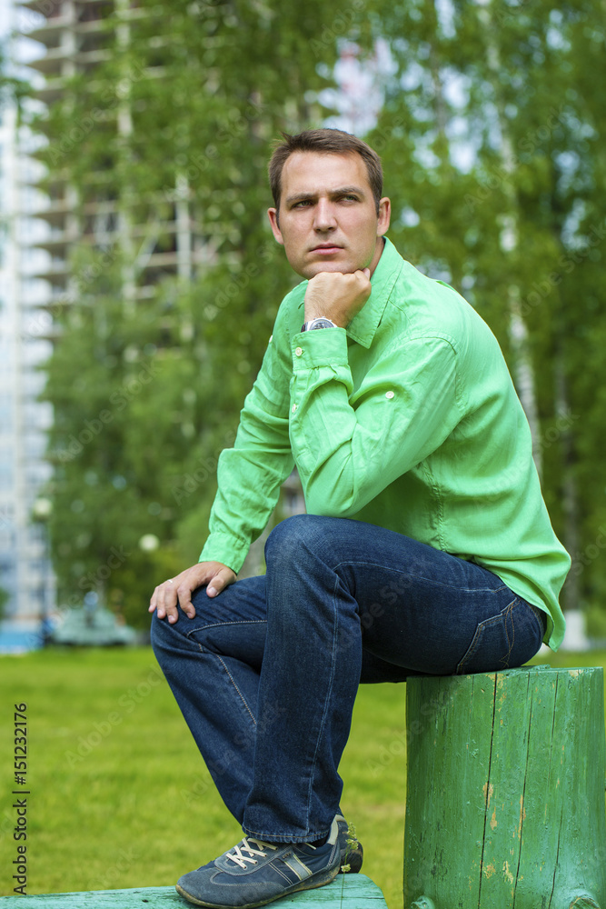 Portrait of a young handsome man Portrait of a young handsome man