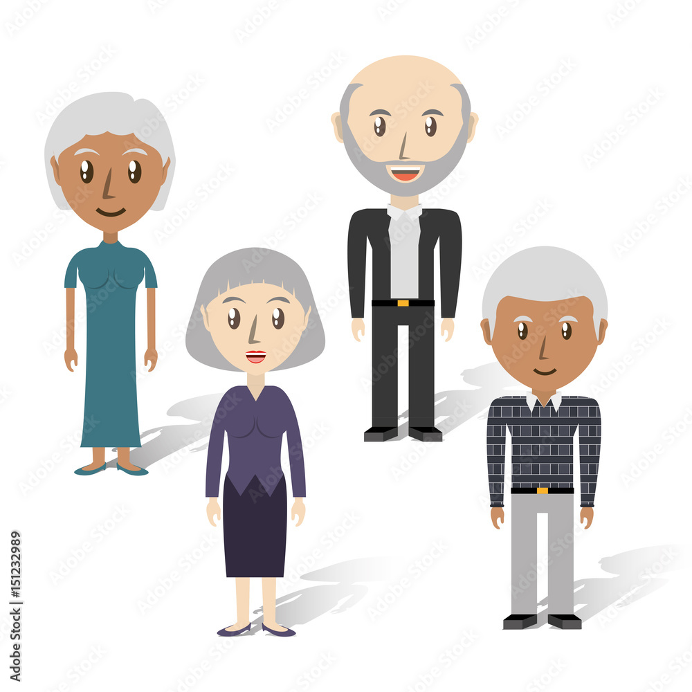 set avatars of men and women of different diversity over white background, vector illustration set avatars of men and women of different diversity over white background, vector illustration