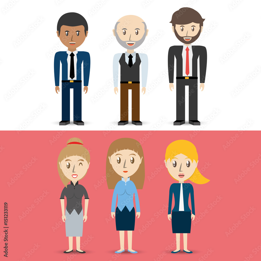 set avatars of men and women of different diversity, vector illustration