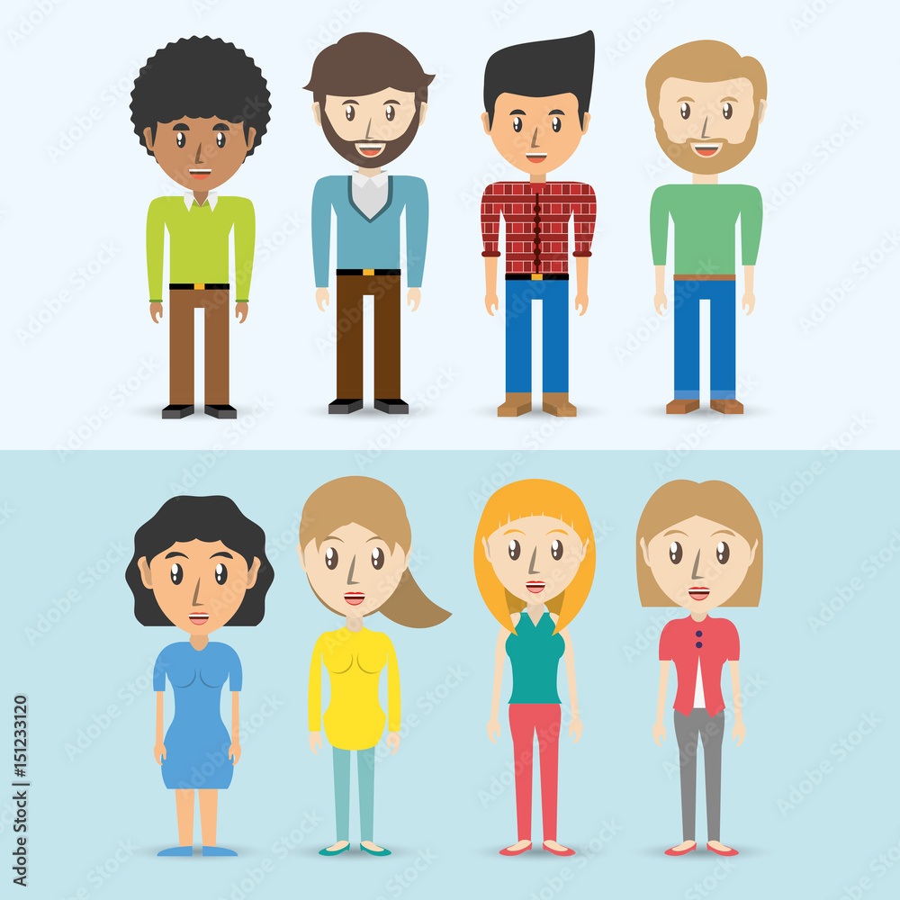 set avatars of men and women of different diversity, vector illustration set avatars of men and women of different diversity, vector illustration