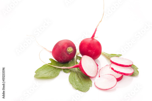 Obraz na płótnie Fresh radish isolated w salonie