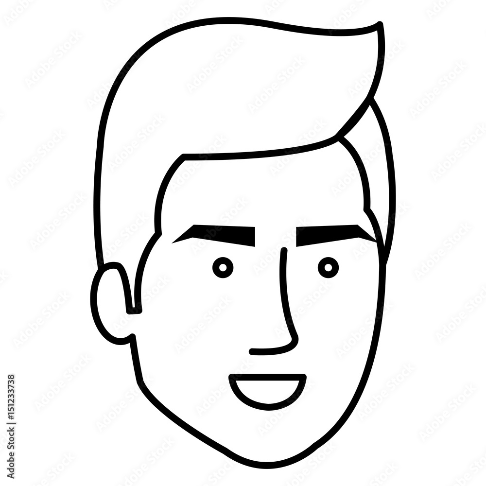 young man avatar character vector illustration design young man avatar character vector illustration design
