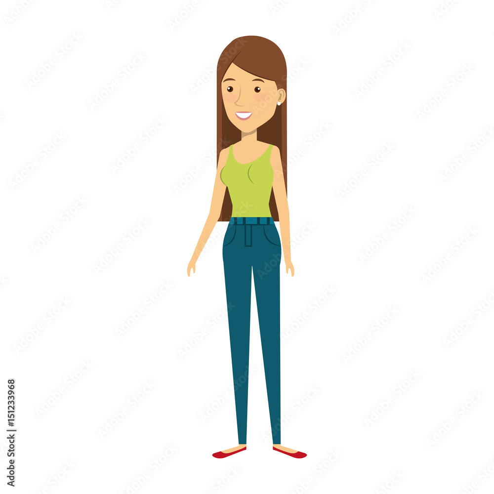 young woman avatar character vector illustration design young woman avatar character vector illustration design