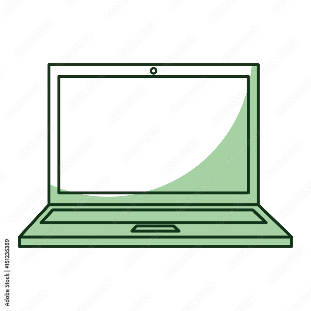 computer laptop isolated icon vector illustration design