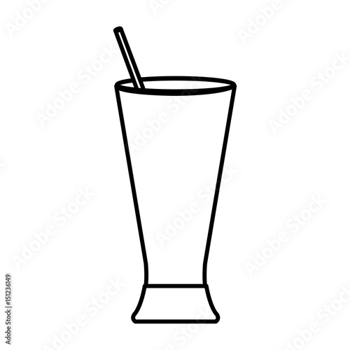 coffee glass container icon vector illustration design