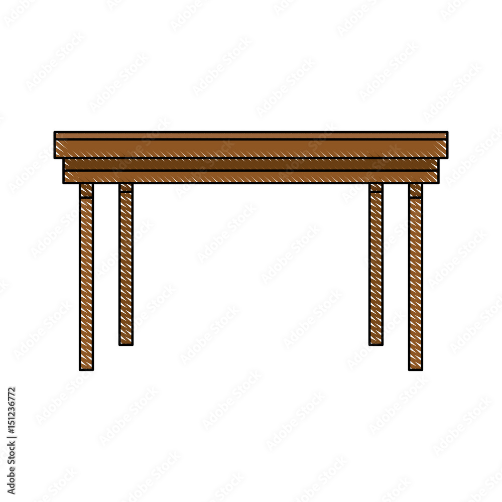 wooden table furniture ornament empty image vector illustration wooden table furniture ornament empty image vector illustration