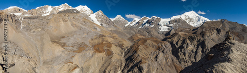 Panorama z Highcamp, Himalaje Nepal
