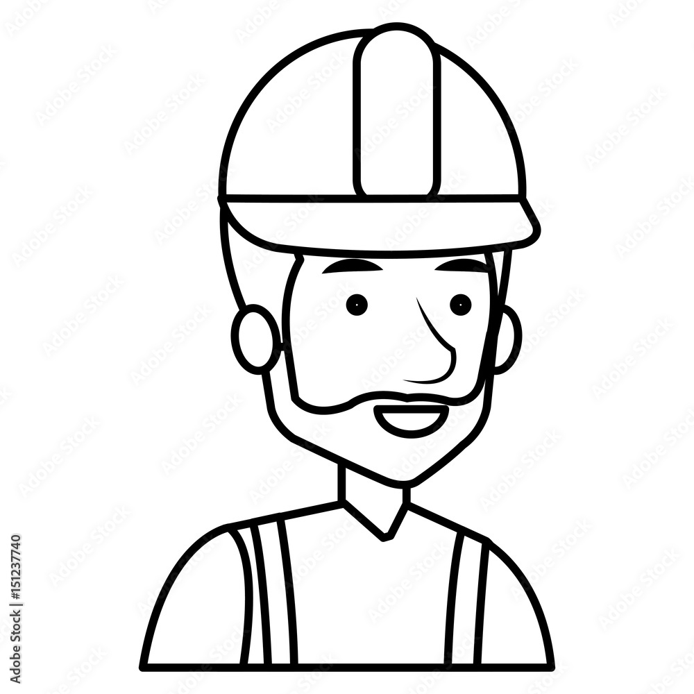 construction workman avatar character vector illustration design construction workman avatar character vector illustration design